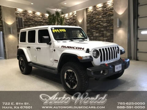 2018 Jeep Wrangler Unlimited for sale at Auto World Used Cars in Hays KS