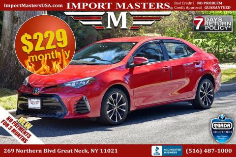 2019 Toyota Corolla for sale at Import Masters in Great Neck NY