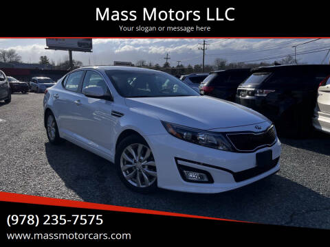 2015 Kia Optima for sale at Mass Motors LLC in Worcester MA