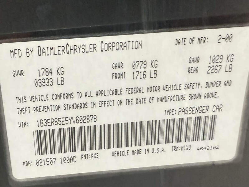 2000 Dodge Viper RT/10