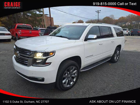 2016 Chevrolet Suburban for sale at CRAIGE MOTOR CO in Durham NC