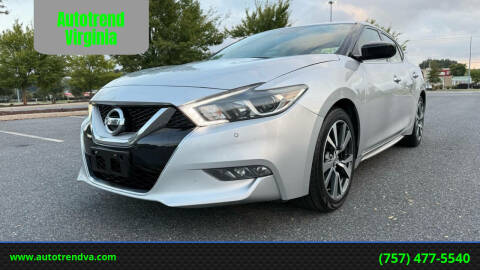 2016 Nissan Maxima for sale at Autotrend Virginia in Virginia Beach VA