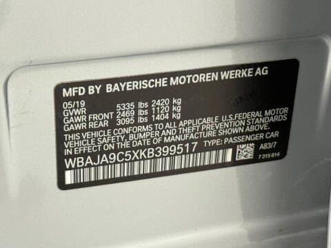 2019 BMW 5 Series 530e iPerformance