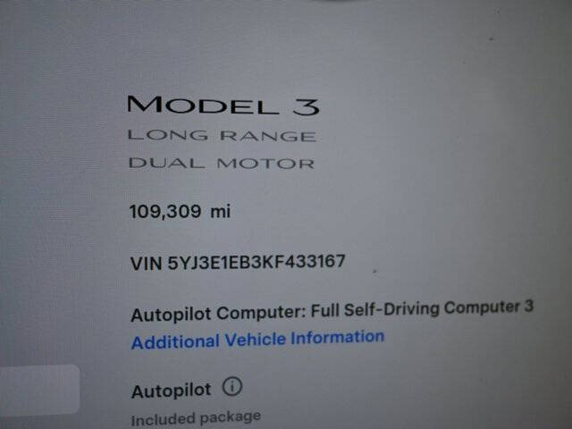 2019 Tesla Model 3 Long Range