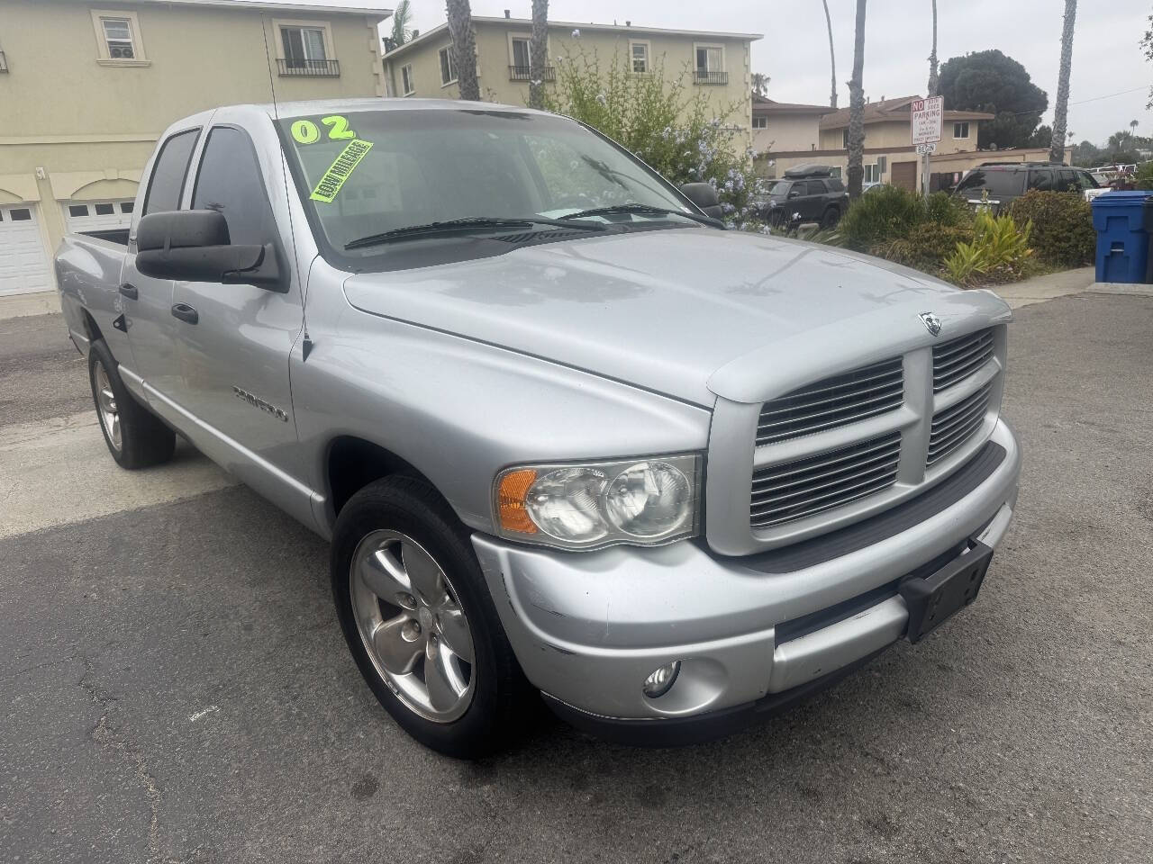 Silver 2002 Dodge RAM 1500 Pickup Truck Rear-Wheel Drive 4-Speed Automatic