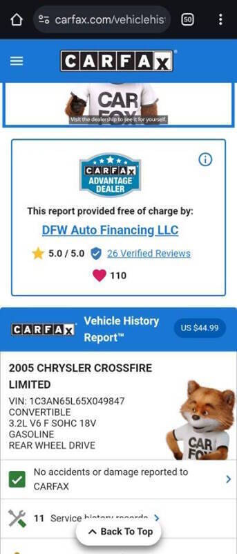 2005 Chrysler Crossfire Limited