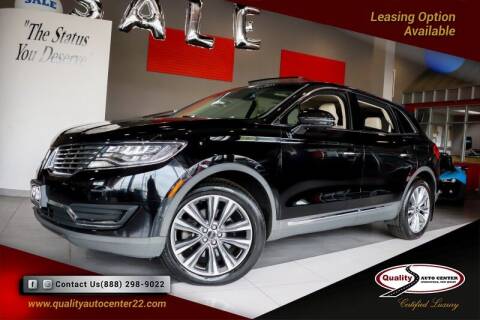 2016 Lincoln MKX for sale at Quality Auto Center of Springfield in Springfield NJ