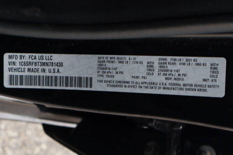 2021 RAM 1500