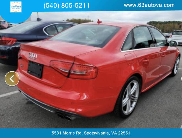 2014 Audi S4 for sale at 63 Auto Inc in Spotsylvania, VA