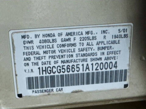 2001 Honda Accord EX