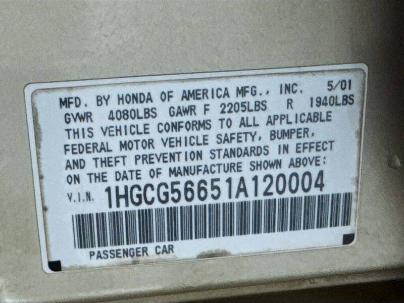 2001 Honda Accord EX