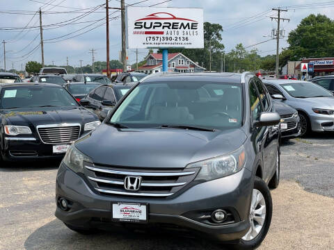 2013 Honda CR-V for sale at Supreme Auto Sales in Chesapeake VA