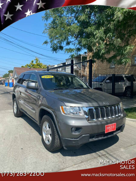 2012 Jeep Grand Cherokee for sale at Macks Motor Sales in Chicago IL