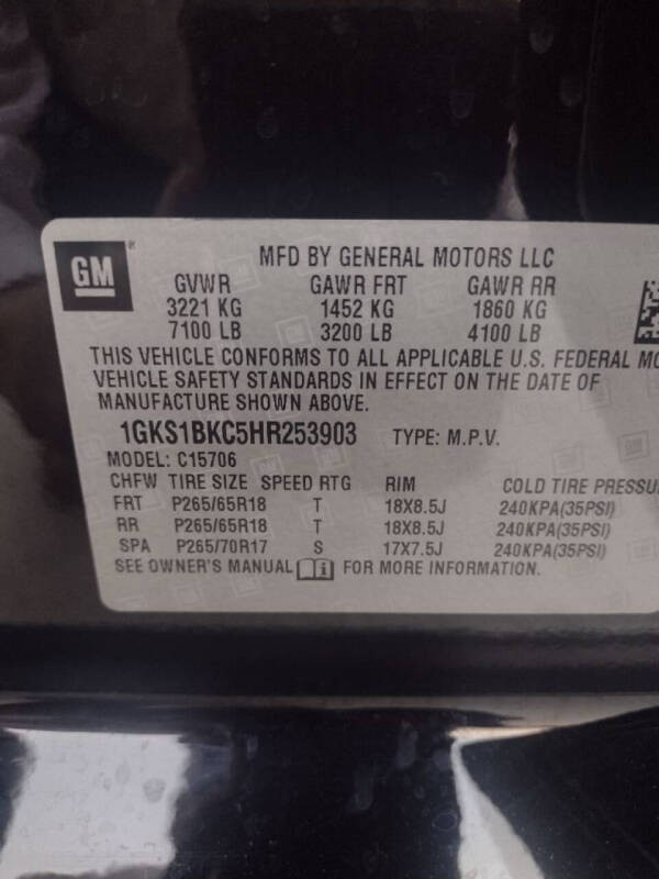 2017 GMC Yukon SLT