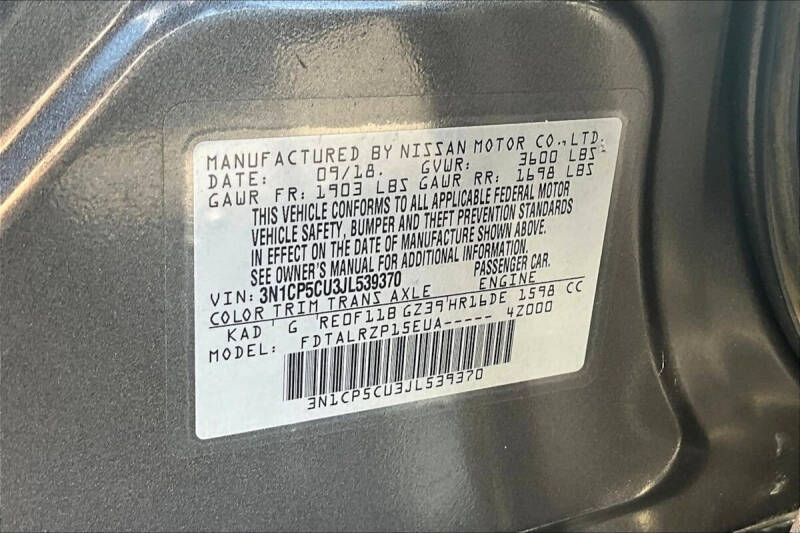 2018 Nissan Kicks S