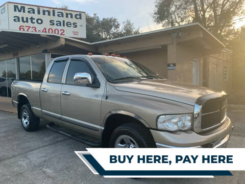 2002 Dodge Ram Pickup 1500 for sale at Mainland Auto Sales Inc in Daytona Beach FL