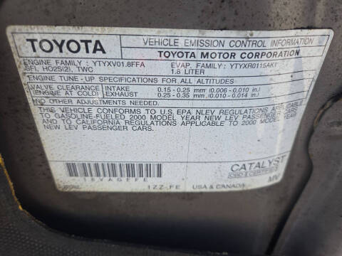 2000 Toyota Corolla CE