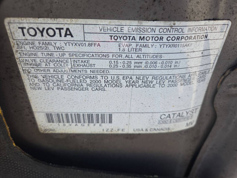 2000 Toyota Corolla CE