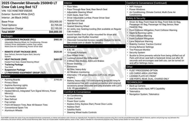 2025 Chevrolet Silverado 2500HD
