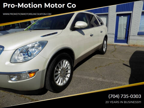 2011 Buick Enclave for sale at Pro-Motion Motor Co in Lincolnton NC