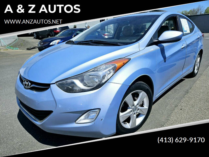 2012 Hyundai Elantra for sale at A & Z AUTOS in Westfield MA