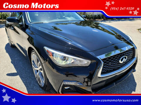 2019 Infiniti Q50 for sale at Cosmo Motors in Pompano Beach FL