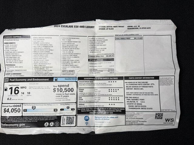 2024 Cadillac Escalade ESV Luxury