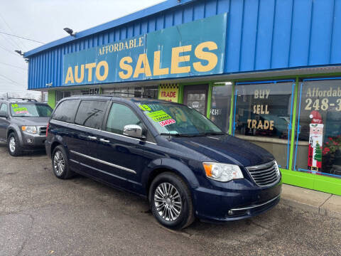 2013 Chrysler Town and Country for sale at Affordable Auto Sales of Michigan in Pontiac MI