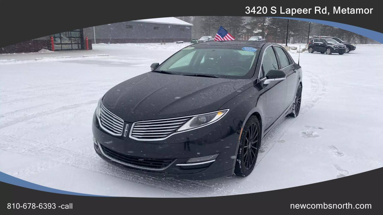 2013 Lincoln MKZ for sale at Newcombs North Certified Auto Sales in Metamora, MI