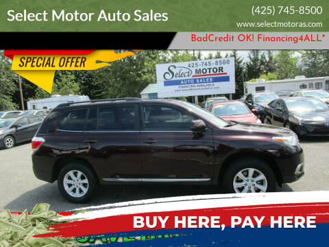 2012 Toyota Highlander for sale at Select Motor Auto Sales in Lynnwood WA