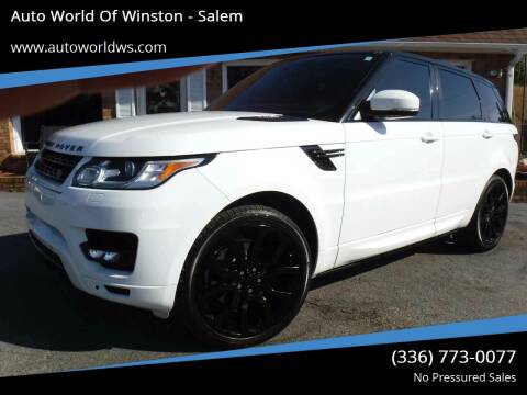 2014 Land Rover Range Rover Sport for sale at Auto World Of Winston - Salem in Winston Salem NC