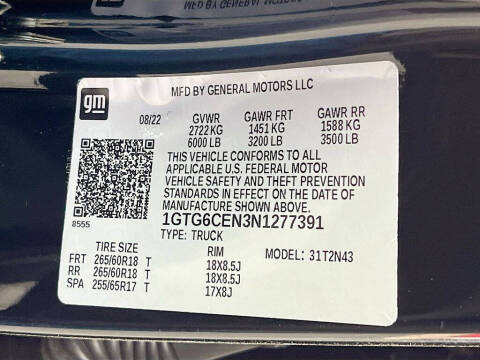 2022 GMC Canyon