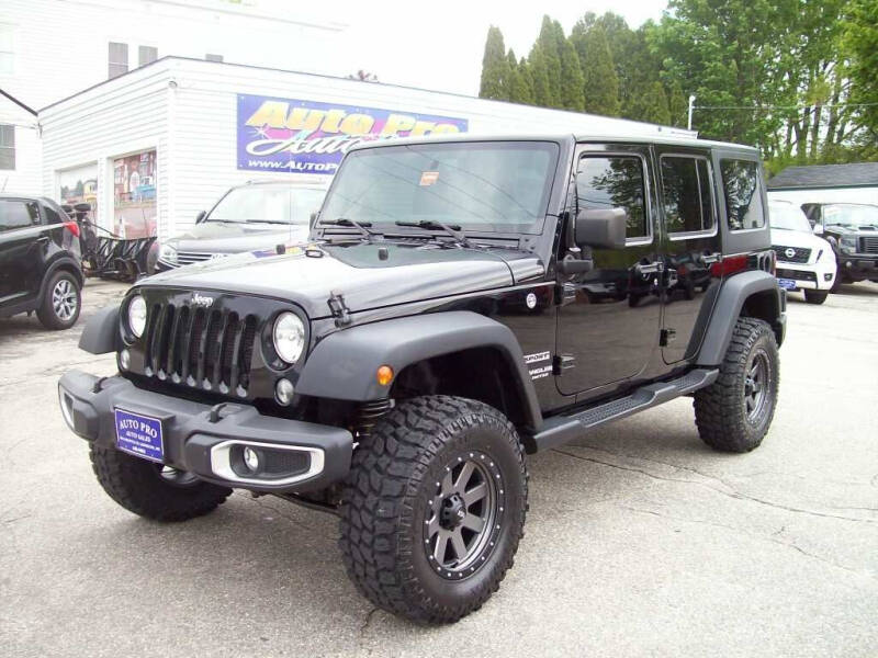 2016 Jeep Wrangler Unlimited for sale at Auto Pro Auto Sales in Lewiston ME