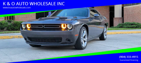 2017 Dodge Challenger for sale at K & O AUTO WHOLESALE INC in Jacksonville FL
