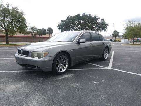 2003 BMW 7 Series for sale at Energy Auto Sales in Wilton Manors FL