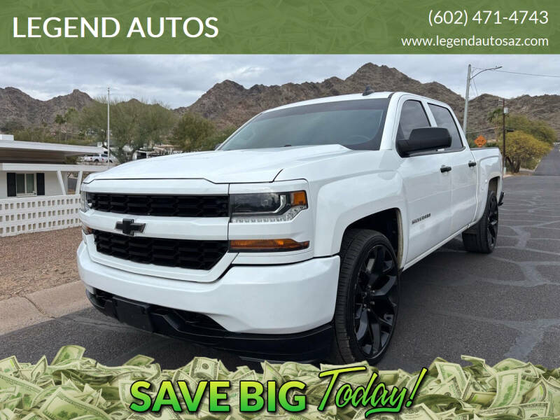 2018 Chevrolet Silverado 1500 for sale at LEGEND AUTOS in Phoenix AZ