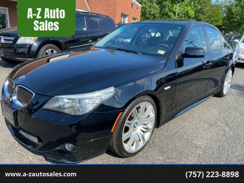 2008 BMW 5 Series for sale at A-Z Auto Sales in Newport News VA