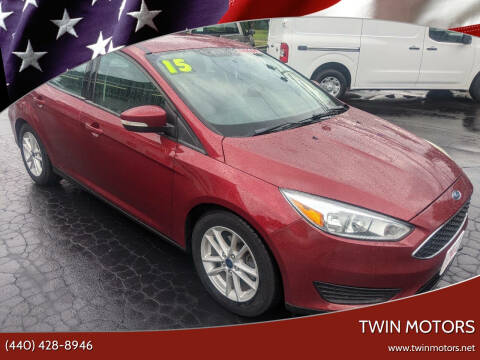 2015 Ford Focus for sale at TWIN MOTORS in Madison OH