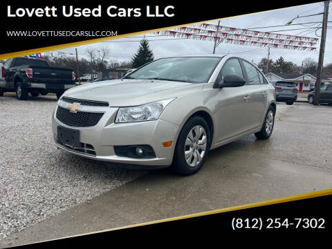 2013 Chevrolet Cruze for sale at Lovett Used Cars LLC in Washington IN