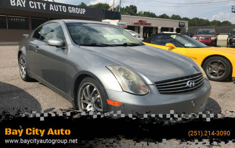2005 Infiniti G35 for sale at Bay City Auto's in Mobile AL