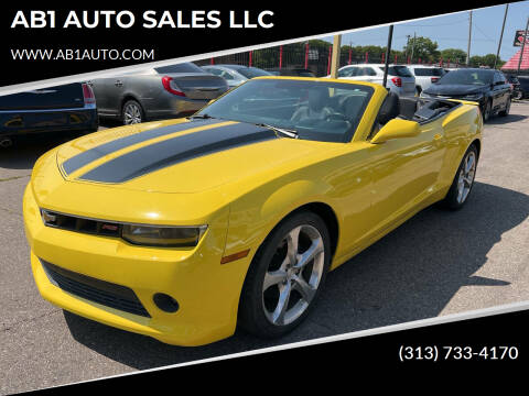 2015 Chevrolet Camaro for sale at AB1 AUTO SALES LLC in Detroit MI