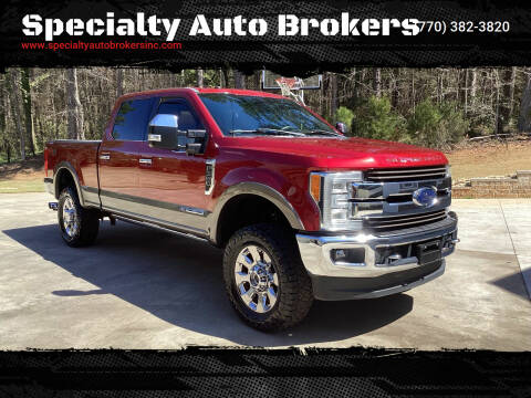2018 Ford F-350 Super Duty for sale at Specialty Auto Brokers in Cartersville GA