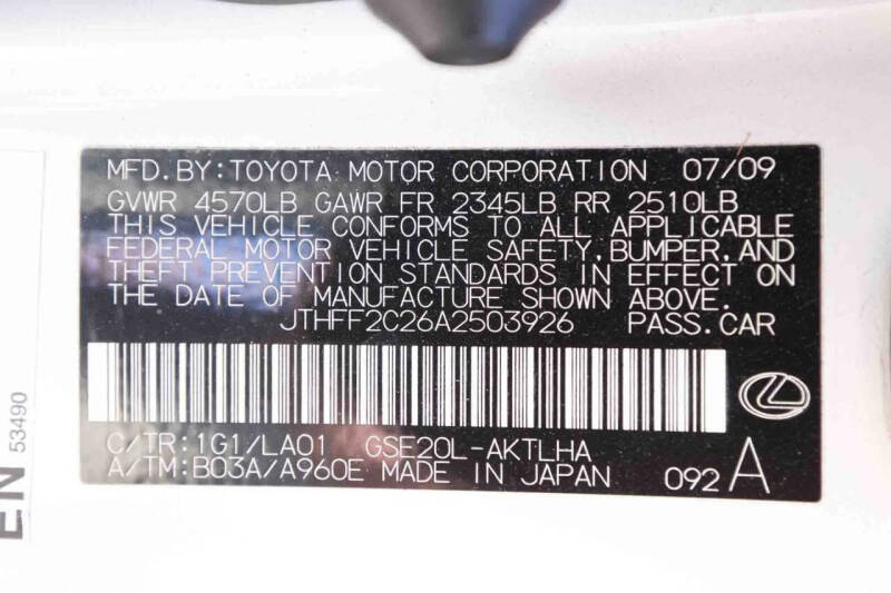 2010 Lexus IS 250C