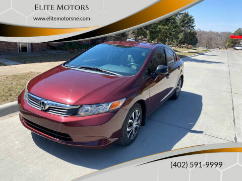 2012 Honda Civic for sale at Elite Motors in Bellevue NE