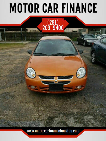 2005 Dodge Neon for sale at MOTOR CAR FINANCE in Houston TX