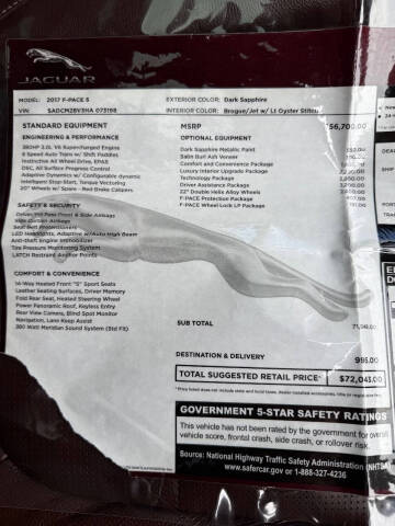 2017 Jaguar F-PACE S