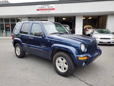 2004 Jeep Liberty for sale at Landes Family Auto Sales in Attleboro MA