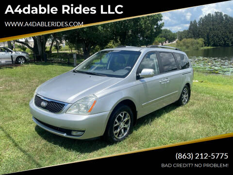 2014 Kia Sedona for sale at A4dable Rides LLC in Haines City FL