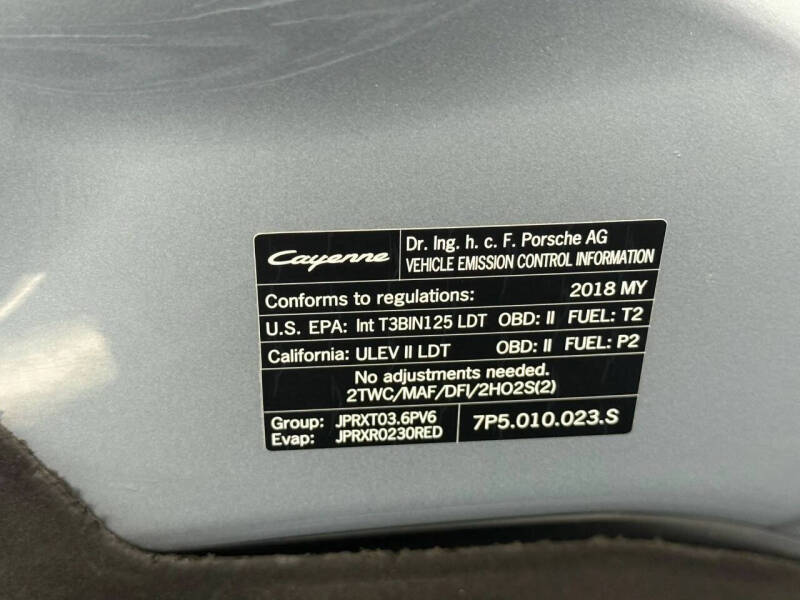 2018 Porsche Cayenne Platinum Edition