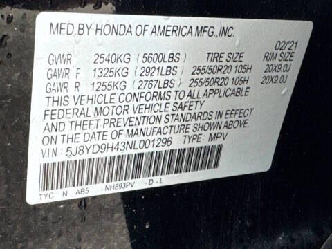 2022 Acura MDX w/Tech